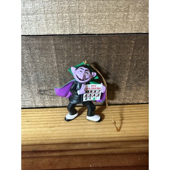 Vintage Grolier Jim Henson Sesame Street The Count Christmas Ornament In Box - Picture 1 of 3